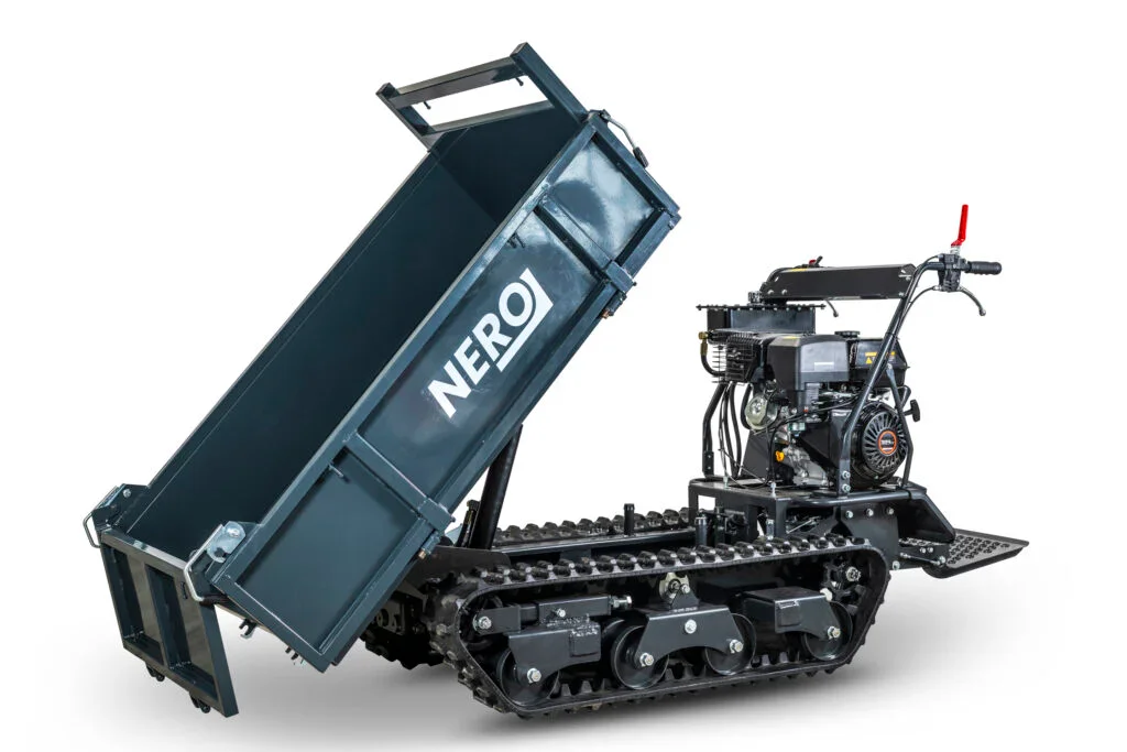 Nero RD-1000T tracked dumper – 1,000 kg load capacity & 13 hp engine with footboard