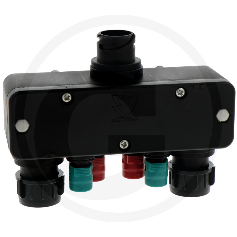 Distribution block, multifunction box, 7- and 13-pin at 12 V, 15-pin at 24 V