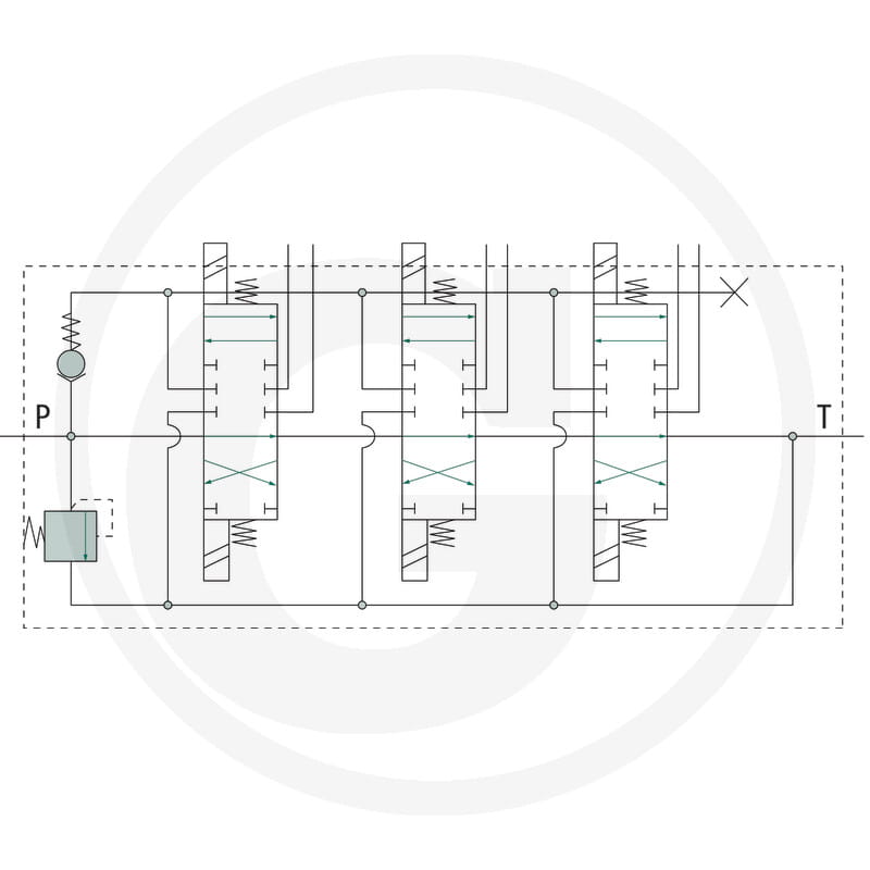 E-Ventil 24V 3x DW (A-B geschlossen)