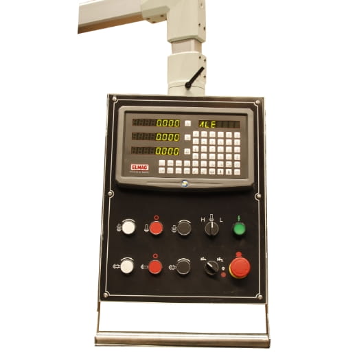 Elmag Getriebe Fräs- und Bohrmaschine MFB 50 LGT inkl. 3-Achs-Positionsanzeige