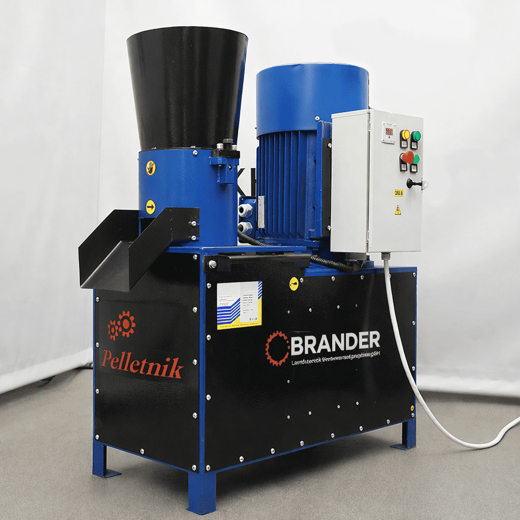 Pelletpresse 15 kW – bis 500 kg/h | Granulator für Futter & Heizpellets