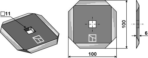 BL29737 Futtermischwagenmesser - passend zu Kuhn A7153011 / Audureau A7153011