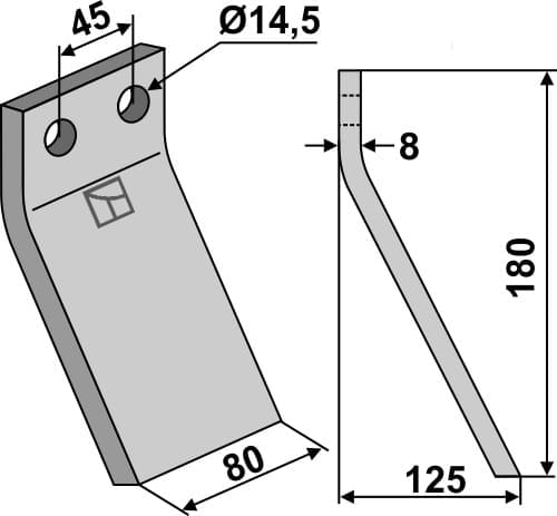 BL5493 Rotorzinken - passend zu Maletti 1101079