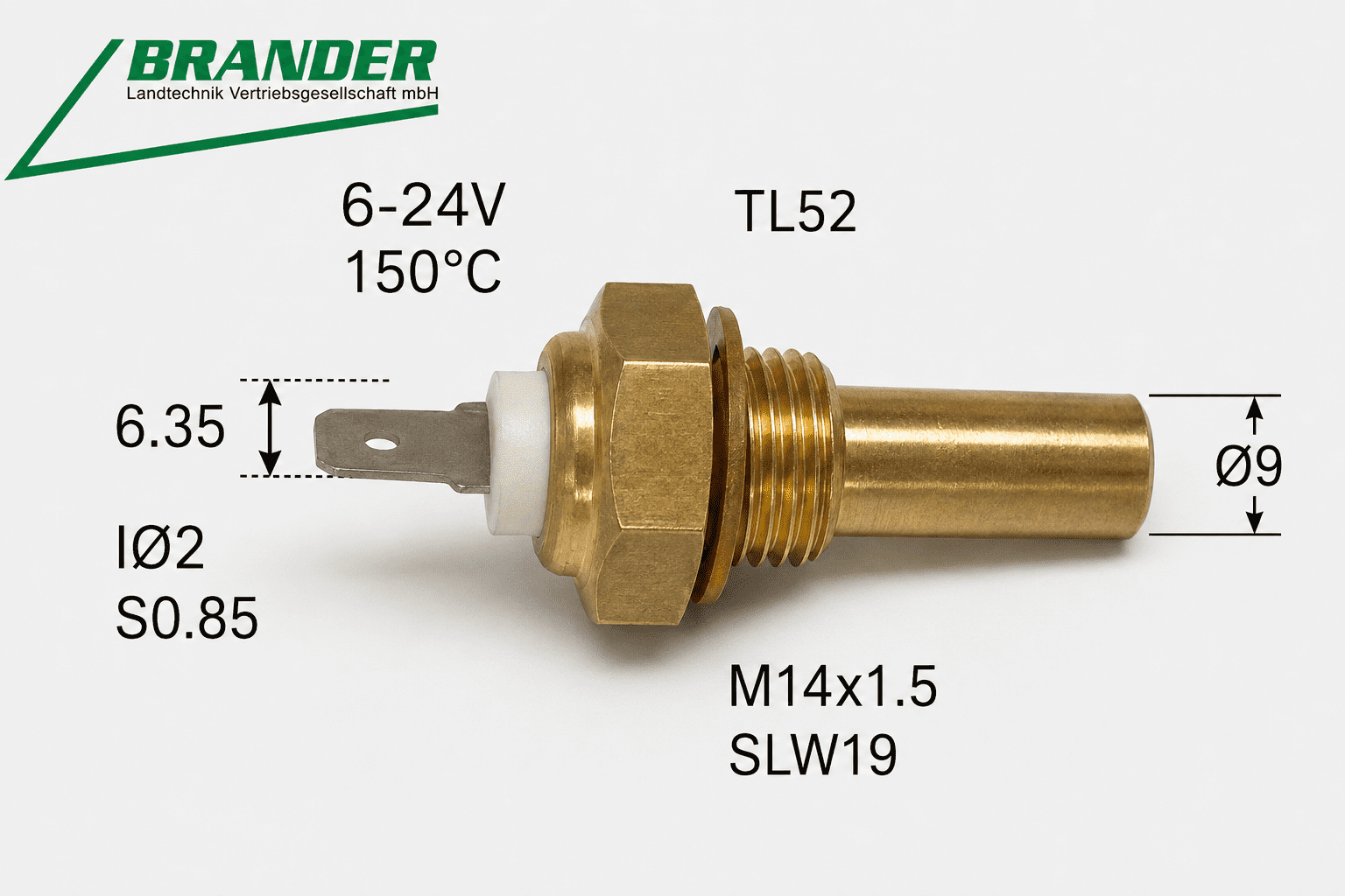 Temperature sensor - compatible with Kramer 380, 480, 580, 580T, 680, 680T, 780, 780T, 880