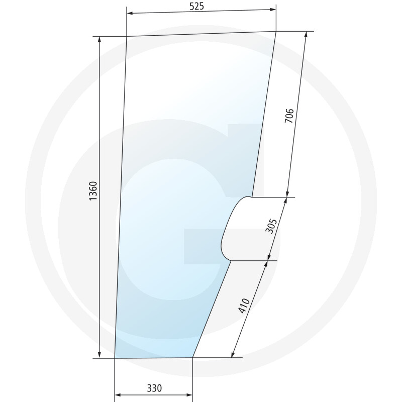 Door window right and left