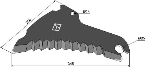 BL29815 Ladewagenmesser - passend zu Deutz-Fahr VF06278720 / 1.1432.170.100.00