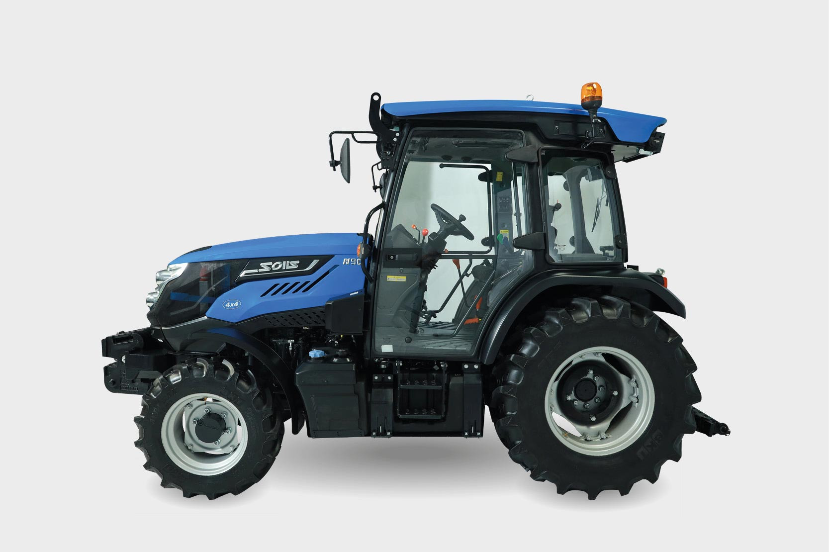 Solis 90 NT Stage V Carraro avec cabine | Tracteur à voie étroite 90 ch | Transmission intégrale et boîte de vitesses 12+12