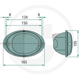 HELLA Rückleuchte - passend zu Weidemann 1880