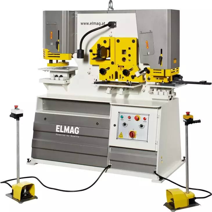 Elmag Hydraulische Profilstahlschere & Lochstanze 60 Tonnen