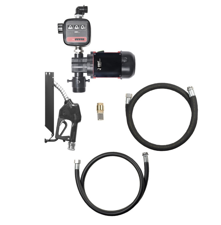 Pressol Flügelzellenpumpe Set 65 l/min 230V mit Durchlaufzähler für Diesel & Heizöl