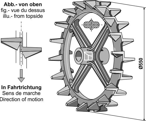 BL312-553 Nockenring - Ø550mm