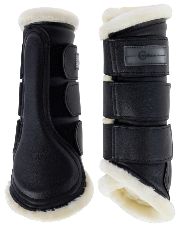 2x soft gaiters Pelisa - faux fur