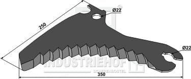 BL29901 Rundballenmesser 5mm - passend zu CASE 03005947 / 03005955