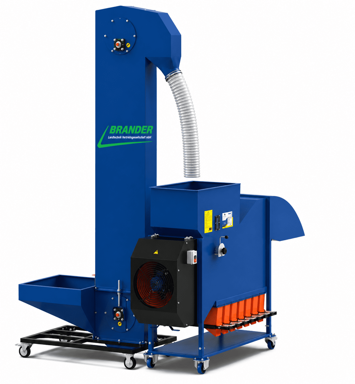 Getreide Förder- & Reinigungssystem – Komplettanlage bis 5 t/h mit Elevator & Separator