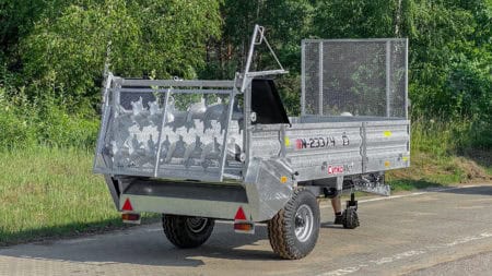 Cynkomet Miststreuer 3.980 kg, feuerverzinkt, 2 horizontale Streuwalzen