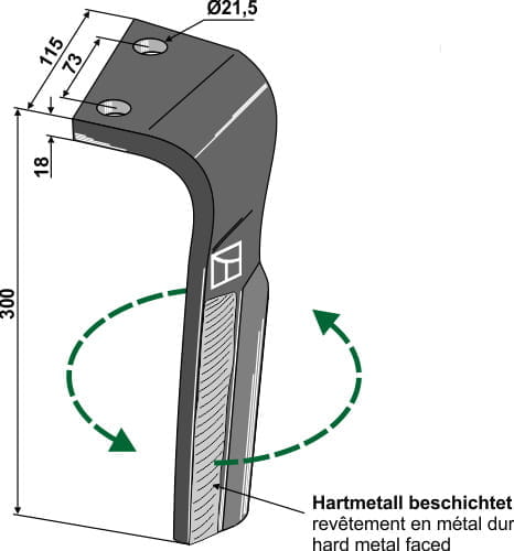 BL27553 Kreiseleggenzinken L - passend zu Lemken Zirkon 6/9 - 3377037