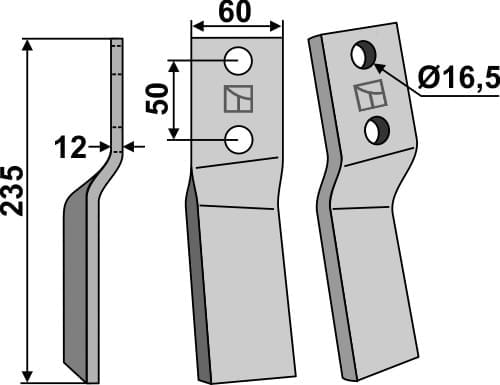 BL5290 Rotorzinken L - passend zu Howard 653256
