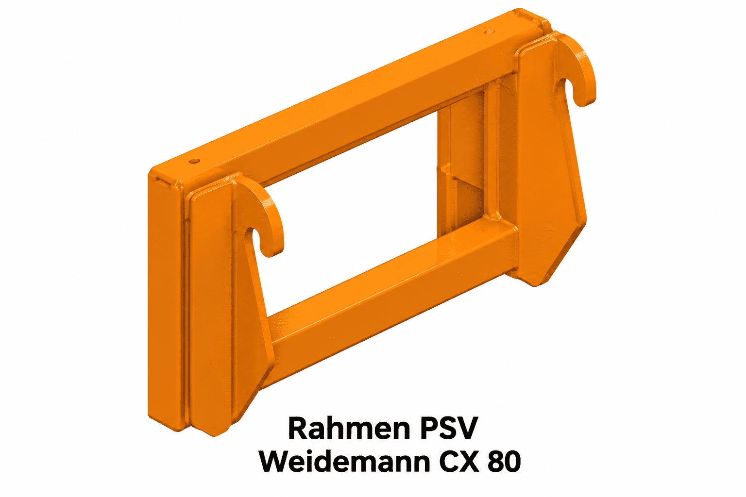 Anbaurahmen, Stahl, Orange, Geräteaufnahme, Weidemann CX 80