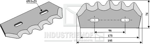 BL29540 Futtermischwagenmesser