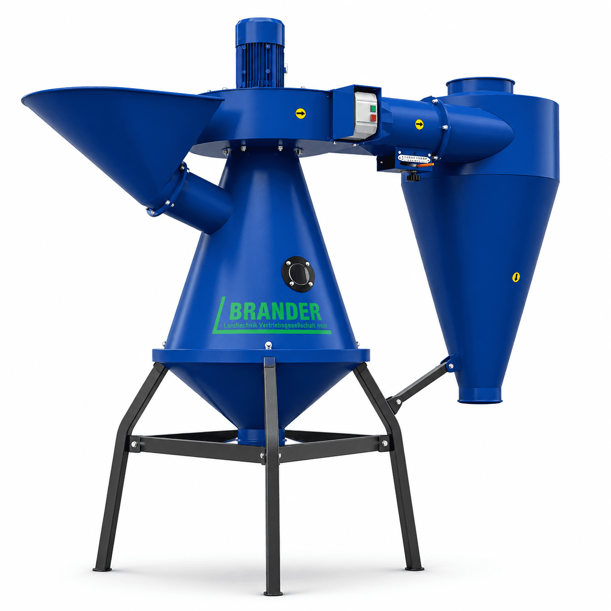 Getreide Luftseparator bis 15 t/h – Aerodynamischer Kornreiniger mit Zyklon