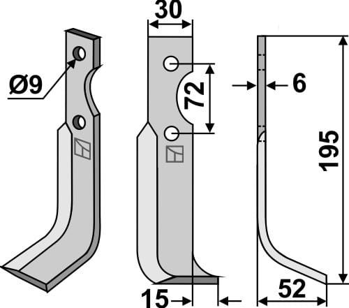 BL4934 Fräsmesser R - passend zu Casorzo CU125