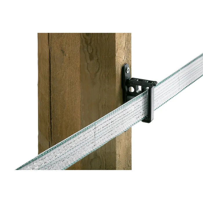 50x EASY-TAPE Klippisolator Recyc. für Band + Seil, anthrazit