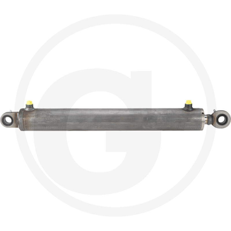 Hydraulikzylinder, Metallgehäuse, Anschlussösen, Hydraulikanschlüsse