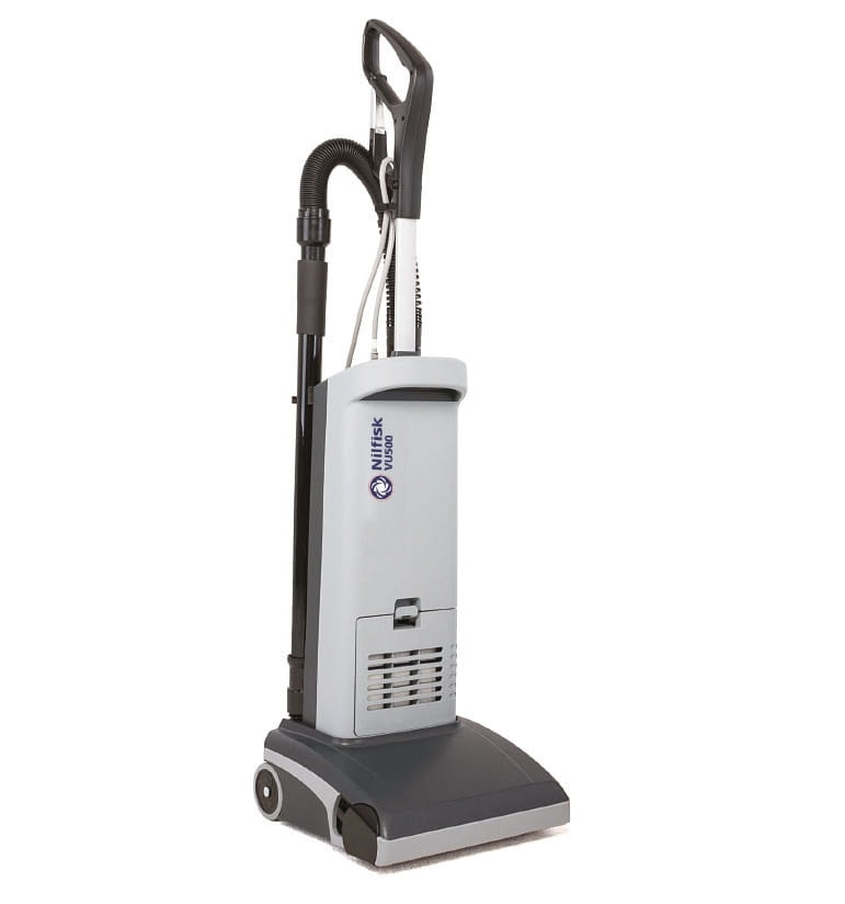 Nilfisk VU500 12" commercial vacuum cleaner – powerful professional vacuum cleaner with HEPA H13 filter, automatic brush height adjustment