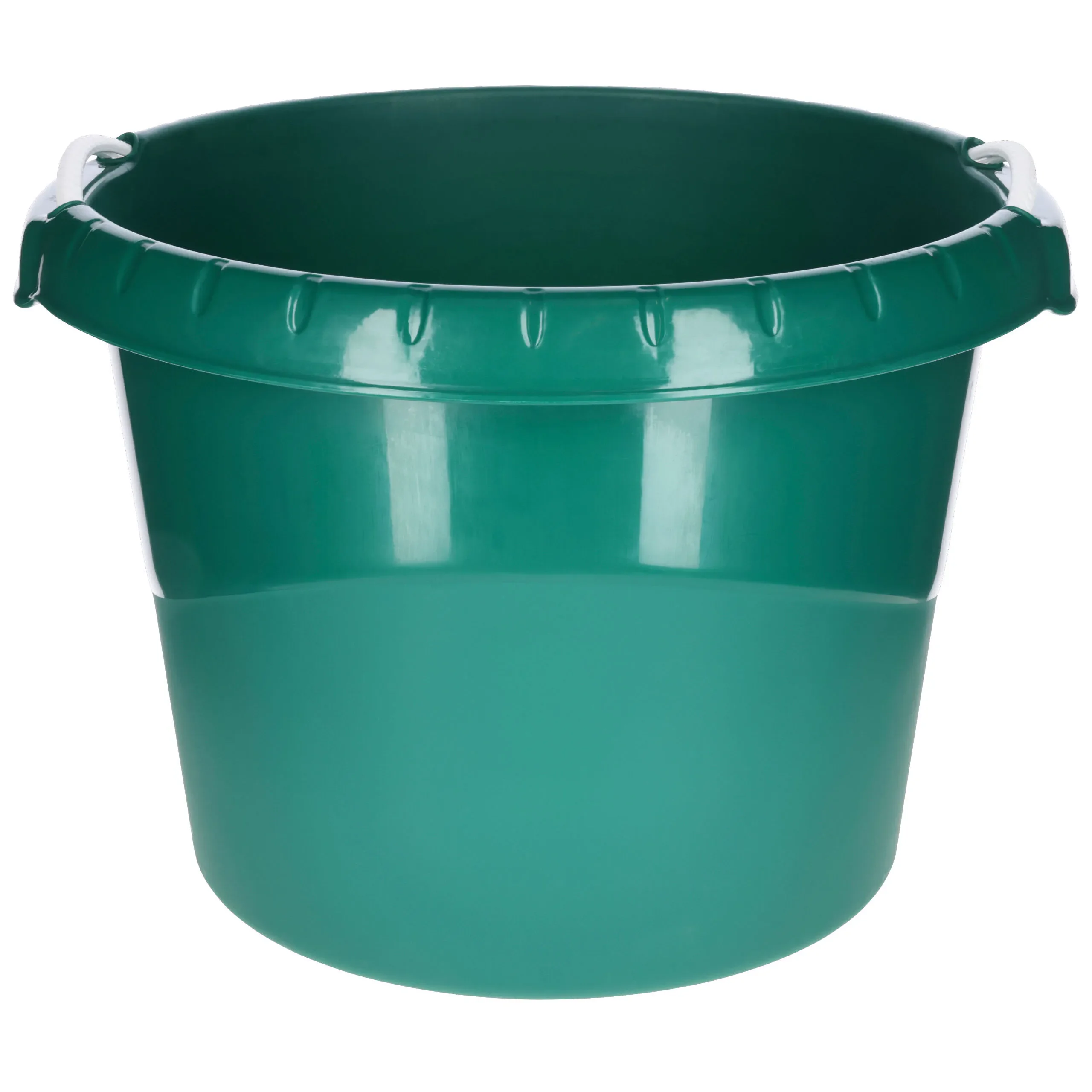 Wasser- & Futtertrog 45 Liter grün – stabiler Kunststofftrog mit Griffen