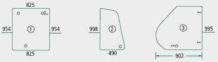BL26962 Türscheibe rechts