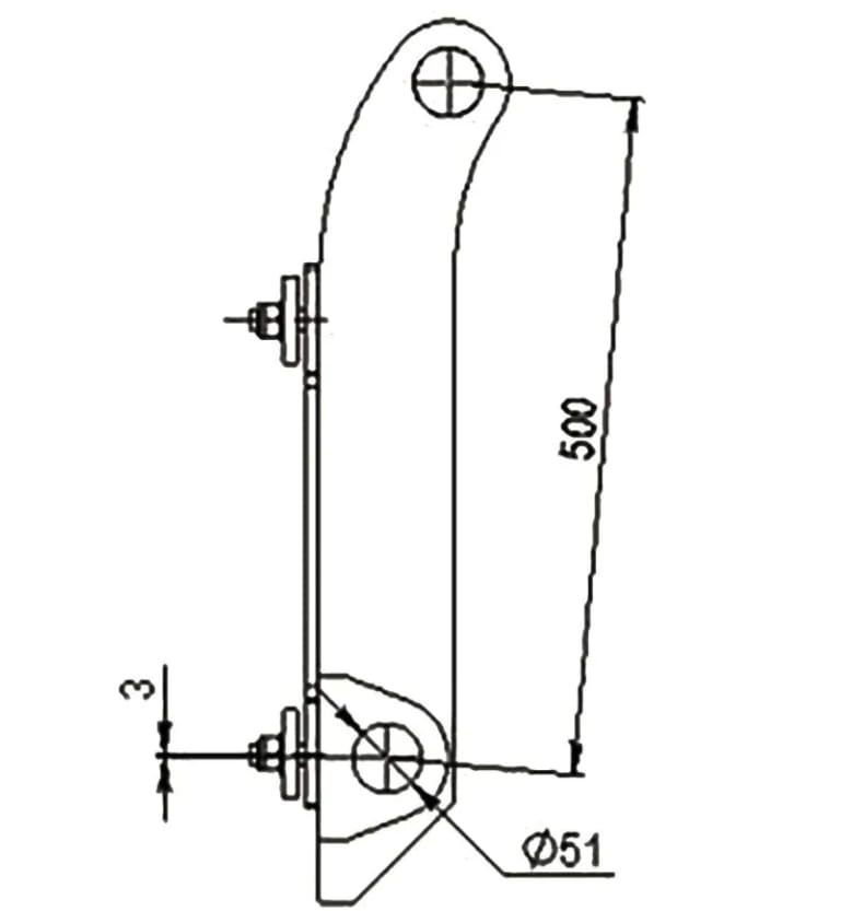 Plaque de montage Düvelsdorf D-Lock pour chargeuses sur pneus Terex TL 80 – 120