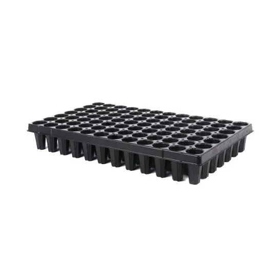 QuickPot Aussaatplatte 84 Zellen 35x75 mm – Profi Anzuchtplatte für Salate, Mangold & Blattgemüse