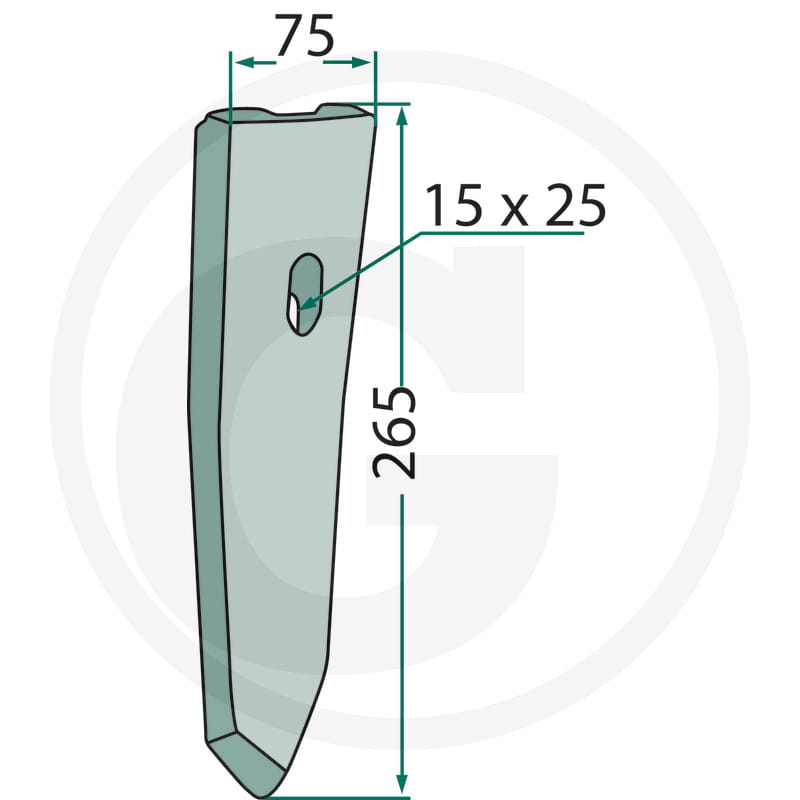 Schmalschar Vario-Clip - passend zu Amazone Cenius, Centaur
