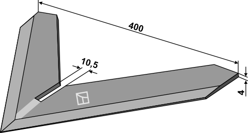 Hackschar 400mm - passend zu Steketee, Kult Kress