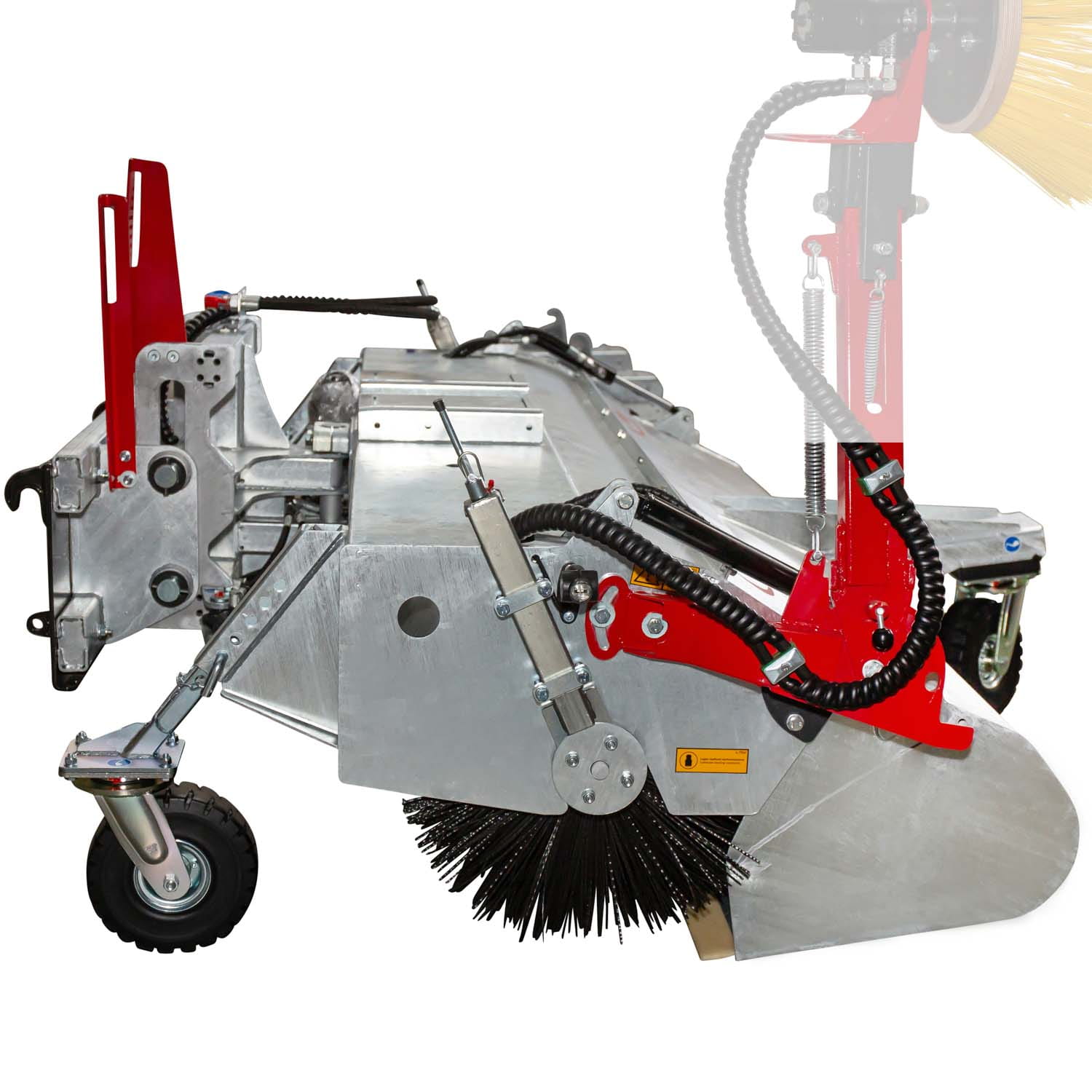 Fliegl Kehrmaschine 2300 mm hydraulisch schwenkbar mit Sammelwanne für Großflächen
