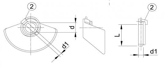 Fangprofil ohne Kugel KAT 2 - Bohrung 28mm