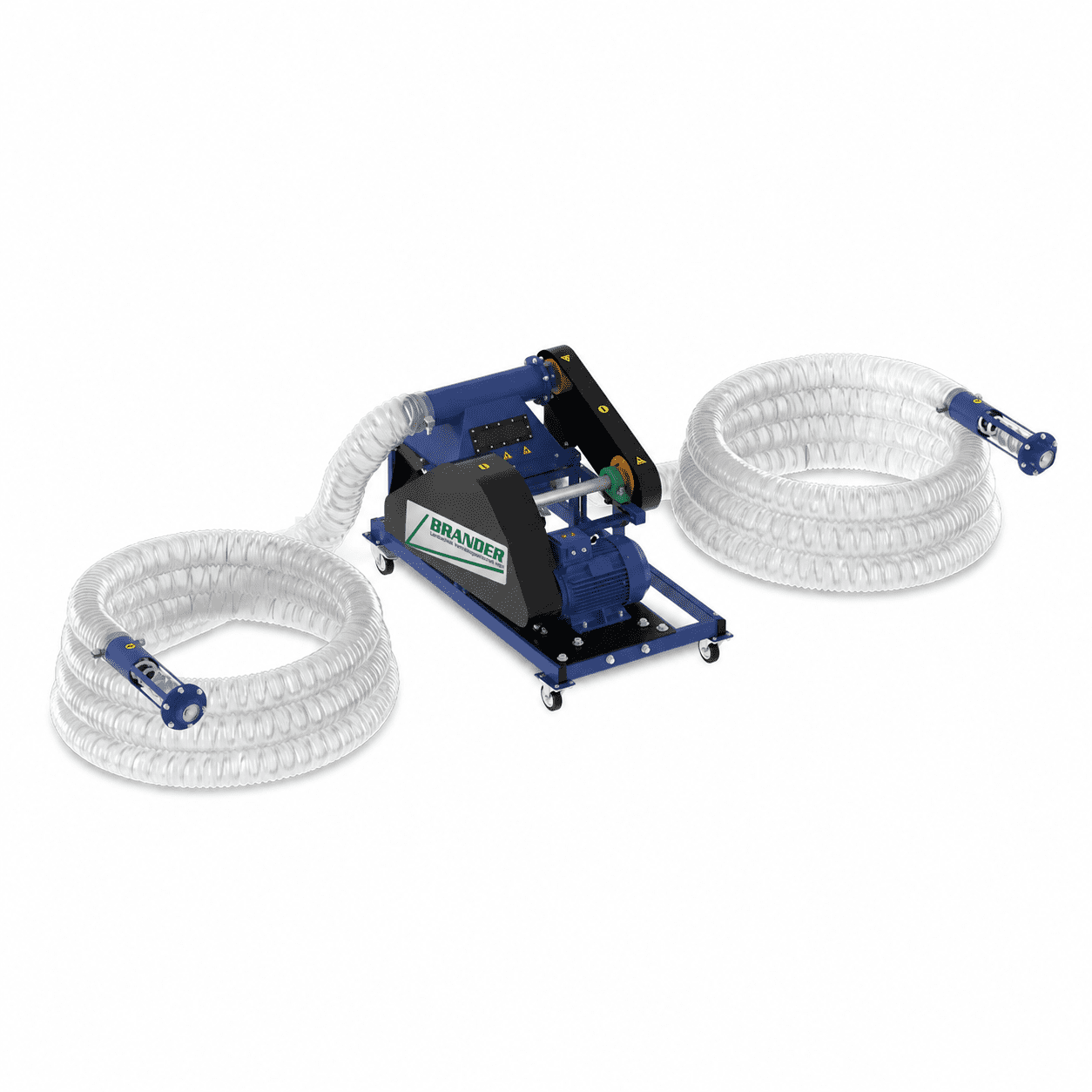 Convoyeur à vis flexible DUO 24 m avec moteur électrique de 5,5 kW – Convoyeur à vis mobile pour matériaux en vrac