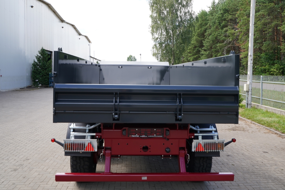 dump bed, LKW-Anhänger, Schüttbett, Rückansicht, Industrielle Fahrzeug