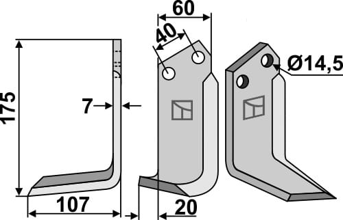 BL5496 Fräsmesser L - passend zu Maletti 1302180