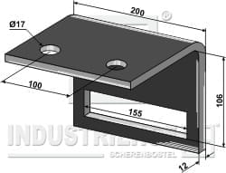 BL28725 Halter für Blattfeder 150x16