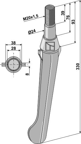 BL27497 Kreiseleggenzinken - passend zu Lely 1169901068