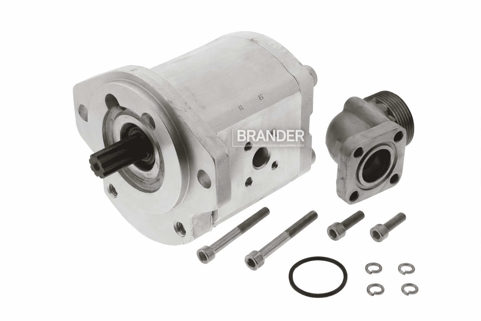 Hydraulic pump with connection - suitable for Weidemann 1370 CX50, 1770 CX50