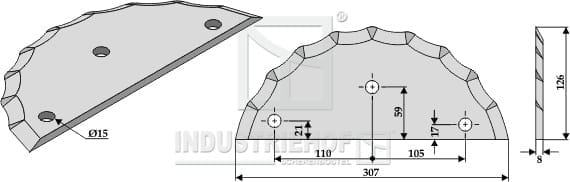 BL29667 Futtermischwagenmesser