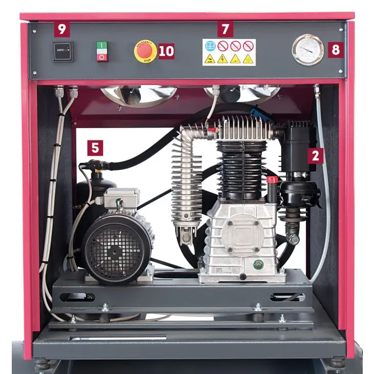 Kraftkompressor, Flüstermotor, Metall, Gasdruckfeder, Hochdruckpumpen