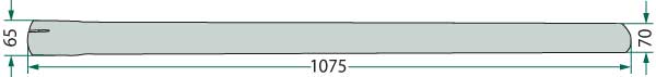 Exhaust pipe - fits Same 0.007.6514.0/40, 0.007.6514.0/30, .007.6514.040, 0.007.6514.040