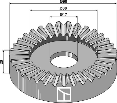 660-101 Klemmverstellscheibe 35 Zähne