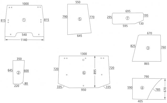 BL17024 Heckscheibe unten