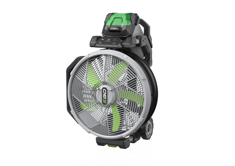 EGO Akku Ventilator 45 cm Sprühnebelfunktion – Hochleistungskühlung für Innen & Außen