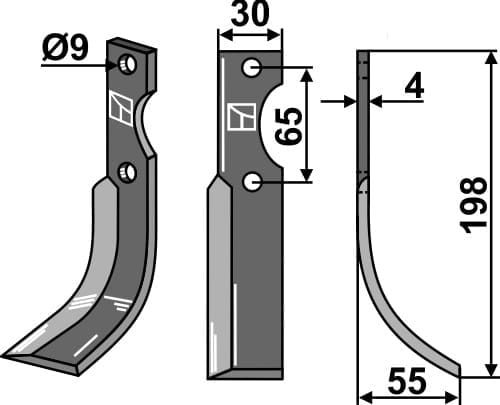 BLBEN-62R Fräsmesser R - passend zu Benassi