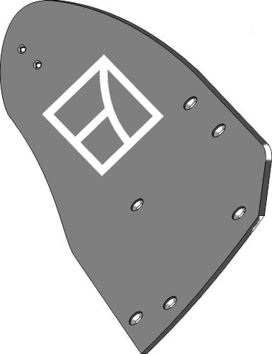 BL30528 Streichblech-Hinterteil B40B R - passend zu Lemken 3441040